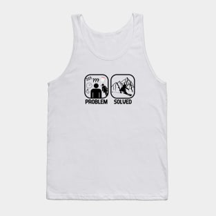 Problem Solved Skiing T shirt Tank Top